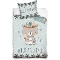 Sweet Home Kinderdekbedovertrek wild and free - katoen