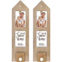 Blokker 2x Stuks Houten Fotolijst Met Haakje 54 X 15 Cm Geschikt Voor Een Foto Van 10 X 15 Cm - Fotolijsten
