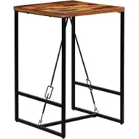 vidaXL Bartafel 70x70x106 cm massief gerecycled hout