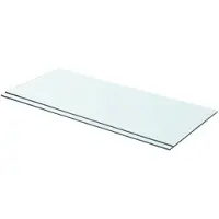 vidaXL Schappen 2 st 70x30 cm glas transparant