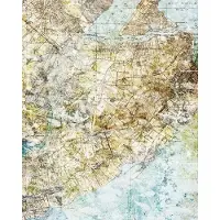 Komar Vliesbehang Digitale print vlies - Mix Map - Afmeting 200 x 250 cm (1 stuk)