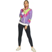 Boland Fout Trainingsjasje Retro Dames Paars
