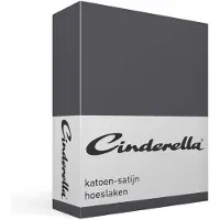 Cinderella Hoeslaken Anthracite (Satijn)-90 x 210 cm