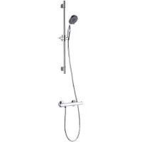 Schutte AQUA 2 SAVE doucheset met thermostatische mengkraan | chroom - 52545