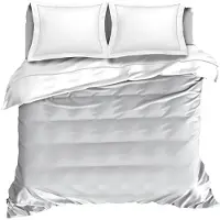 De Witte Lietaer Dekbedovertrek Bumblebee White Silver Percal-140 x 200 / 220 cm | 1-Persoons