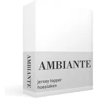 Ambiante Jersey - Topper Hoeslaken - 160x200/210/220 - Wit