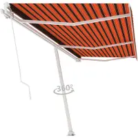 vidaXL Handmatig Zonnescherm 6 x 3 m