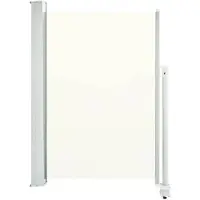 vidaXL Tuinscherm uittrekbaar 120x300 cm crèmekleurig