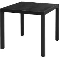 vidaXL Tuintafel 80x80x74 cm HKC aluminium zwart online kopen