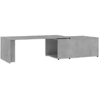 vidaXL Salontafel 150x50x35 cm bewerkt hout betongrijs