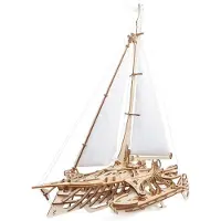 Ugears Trimaran Merihobus Houten Mechanisch Model Constructiespel