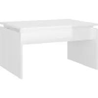 vidaXL Salontafel 68x50x38 cm bewerkt hout hoogglans wit