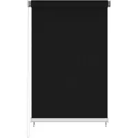 vidaXL Buitenrolgordijn, 165 (breedte) x 230 (hoogte) cm, zwart