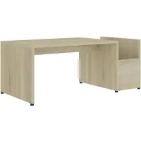 vidaXL Salontafel 90x45x35 cm bewerkt hout sonoma eikenkleurig