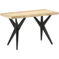 vidaXL Eettafel 120x60x76 cm massief mangohout