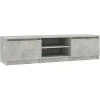 vidaXL - Tv-meubel - 140x40x35,5 - cm - bewerkt - hout - betongrijs