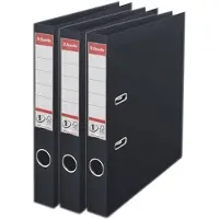 Esselte 3x Ringmappen/ordners zwart A4 50 mm - Opbergmap