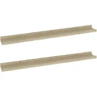 vidaXL Wandplanken 2 st Sonoma eiken 80x9x3 cm