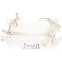 Clayre & Eef Witte Broodmandje 35*35*8 cm LF47