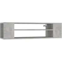 vidaXL Tv-hangmeubel 100x30x26,5 cm bewerkt hout betongrijs