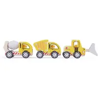 New Classic Toys Houten Speelgoedvoertuigen - Bouw - 3 stuks