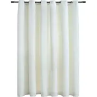 vidaXL Gordijn verduisterend met ringen 290x245 cm fluweel crème