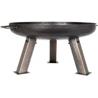 La Hacienda Vuurschaal Pittsburgh Small Ø 60 cm - L 55 x B 55 x H 30 cm - Staal - Zwart