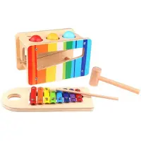 Tooky Toy Holzhammerspiel mit Xylophon 2in1 Tooky Toy