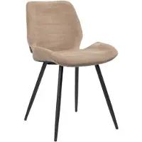 Naber GmbH (Tablon) Velvet eetkamerstoel Toby taupe