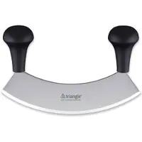 Triangle Wiegemes – Enkel – 23 cm – Roestvrijstaal – Zwart handvat