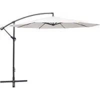 vidaXL Zweefparasol 3,5 m zandwit