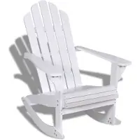 vidaXL Tuinschommelstoel hout wit