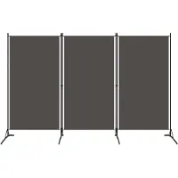 vidaXL Kamerscherm met 3 panelen 260x180 cm antraciet