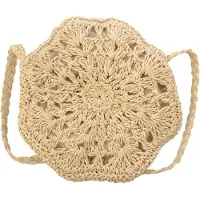 Clayre & Eef Juleeze Handtas Dames ? 20 Cm Beige Polyester Tas Damestas Tas