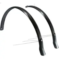 Eurofender Spatbordenset snello 28 inch 46 mm kunststof zwart