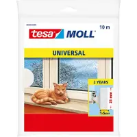 TESA 3x Tesa zelfklevende tochtstrook wit 10 mtr x 25 mm - Tochtstrippen