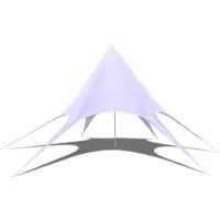 vidaXL Tuinpaviljoen Hexagon Ster, 14 meter