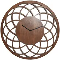 Nextime Big Dreamcatcher - Klok - Stil Uurwerk - Groot - Rond - Hout - Ø 60 cm - Bruin