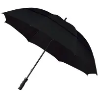 Impliva ECO - Golfparaplu - ECO-vriendelijk - Ø 120 cm - Zwart