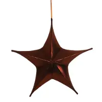 Tom Kersthanger Ster Maria 40 Cm Fluweel Bruin