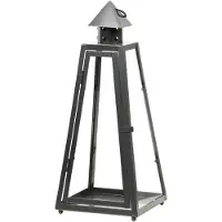 Esschert Design Lantaarn Pyramide Zilver 13 X 19 X 15 Cm