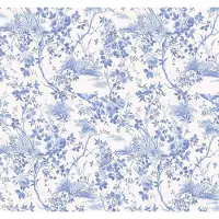 Komar Fotobehang Charming Bloom - Blauw - 2,80m X 300cm