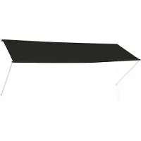 vidaXL Luifel uittrekbaar 350x150 cm antraciet