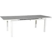 Oosterik Home Uitschuifbare dining tafel Plainfield Sky White