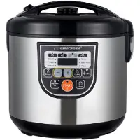 Esperanza EKG011 Multifunctionele kookplaat, 5 liter, 860 W, zwart, roestvrij staal