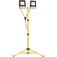 vidaXL LED-flitser met statief, 2x50W, koelwit
