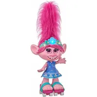 Hasbro Poppy Met Dansend Haar Trolls 38 X 30,5 Cm Paars/roze