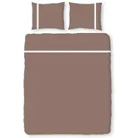 Romanette Dekbedovertrek Duchesse Taupe Flanel-260 x 200 / 220 cm | Extra Breed