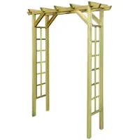 vidaXL Rozenboog 150x60x204 cm geïmpregneerd hout