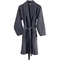De Witte Lietaer Badjas Heren Gentle Dark Grey-S